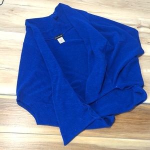 Bright blue sweater/shrug